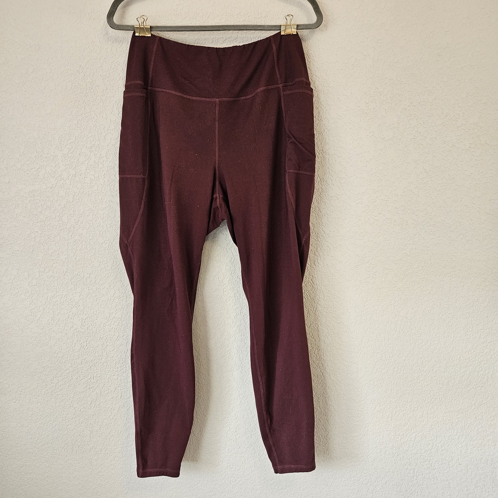 Torrid Active High-Rise Performance Side Pocket Leggings - Maroon